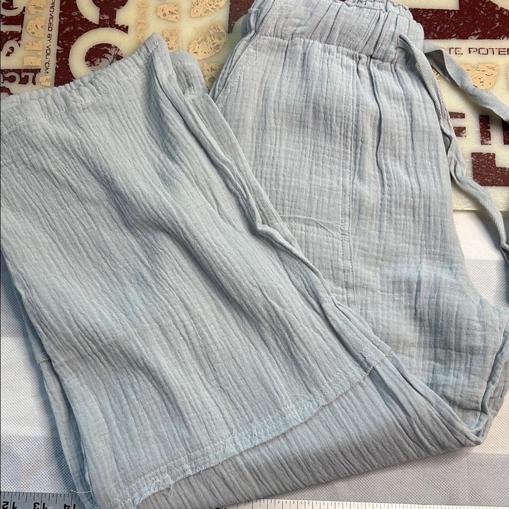 Angel Kiss Light Blue Straight Leg Pants